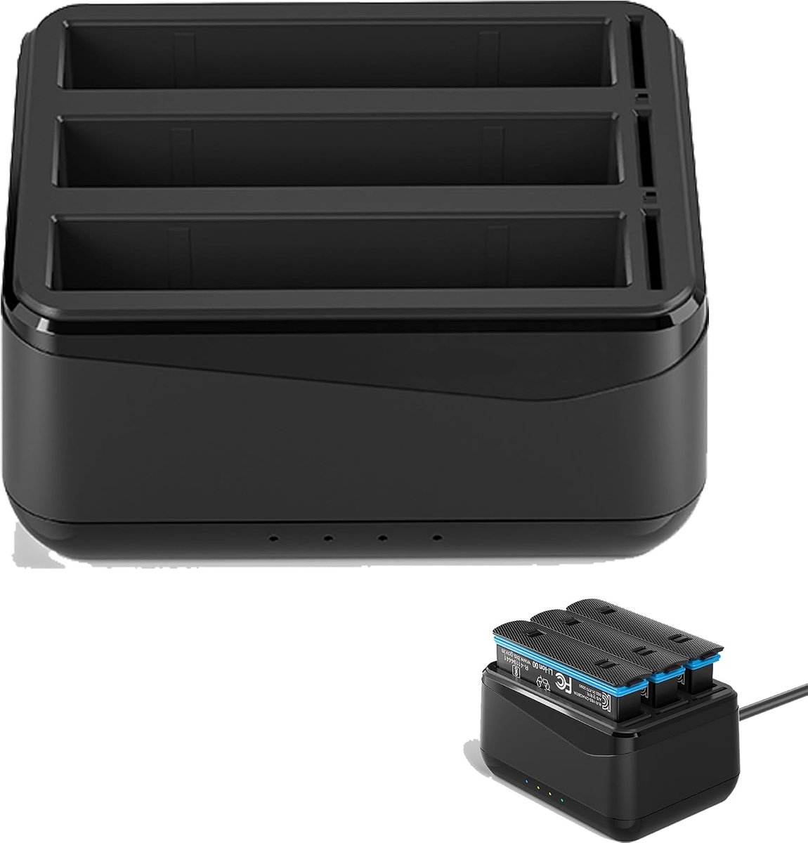 3-in-1 snellaadstation voor Insta360 X4 Slimme batterijlader voor actiecamera's opladen hub accessoire