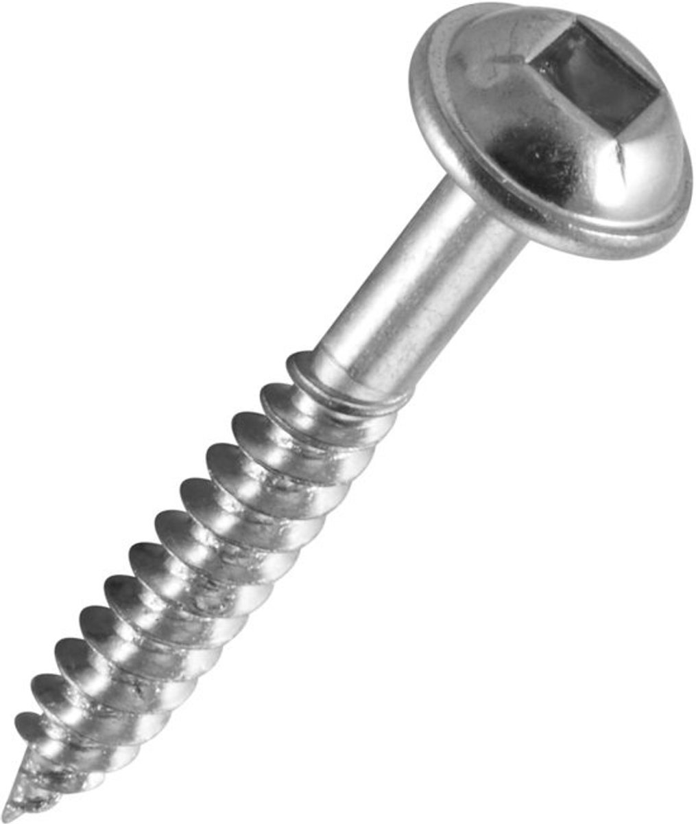 500 Stuks Verzonken Houtschroeven Fijne Draad Zelf Tappend voor Pocket Holes 30 mm