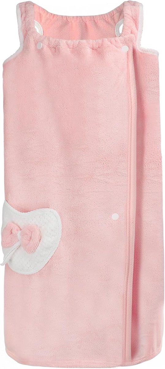 Saunakilt voor meisjes, voor kinderen, saunakilt met klittenbandsluiting, schattige saunahanddoek, saunahanddoek, zwembad, badkamer, sauna, jurk, badhanddoek, badhanddoek, badrok, microvezel, sarong