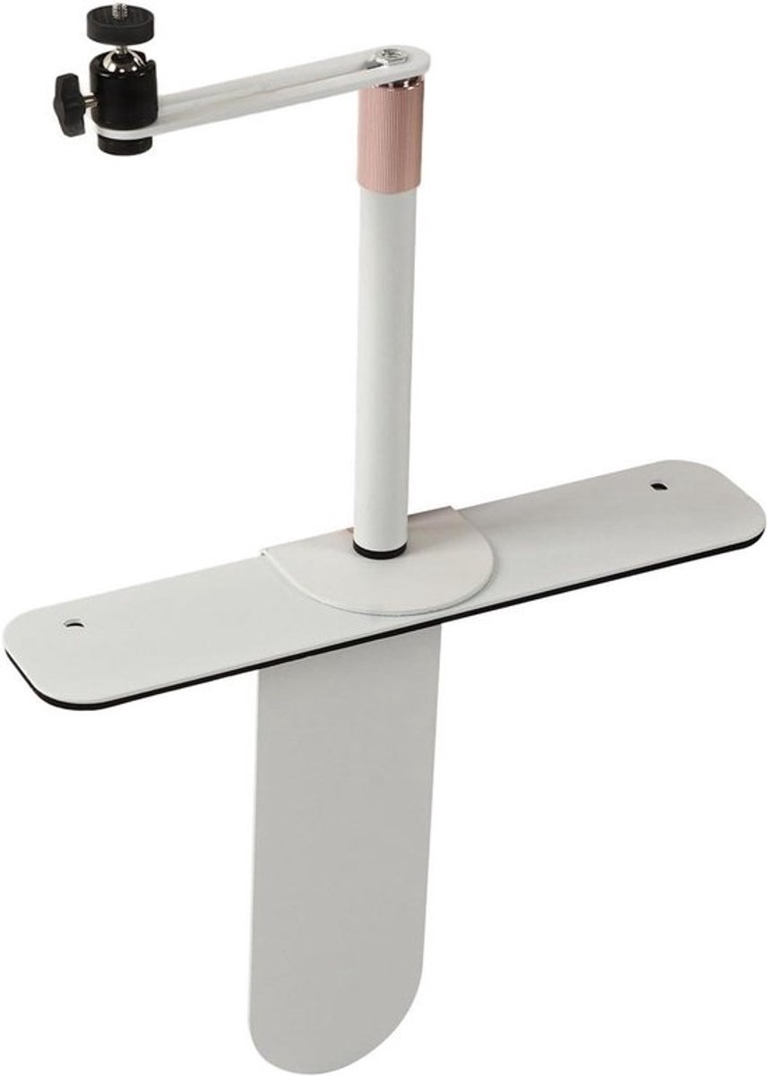 Projector standaard - Bedtafel houder - Film avond thuis - 360 graden draaibaar - 24-40 cm verstelbaar - Wit