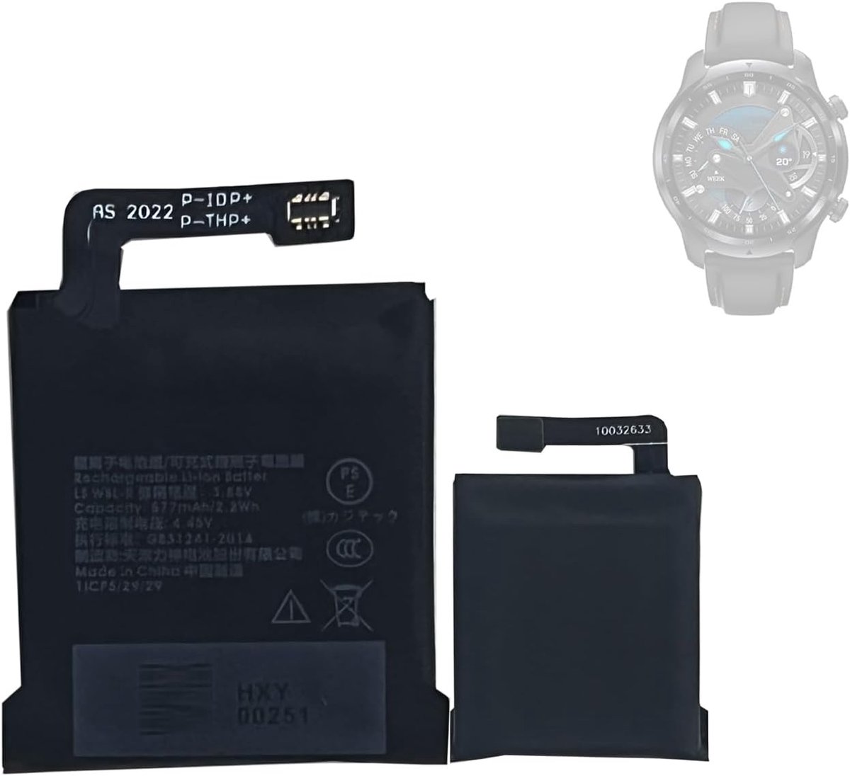 LS WBL-R compatibel met TicWatch Pro 3 SP492929SI WH11013 Smartwatch