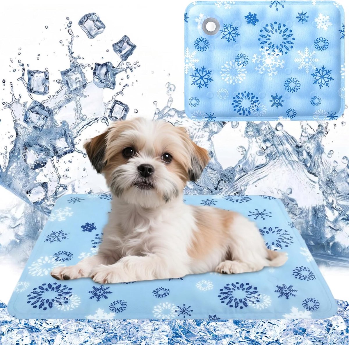 Koelmat voor honden en katten, koelmat voor honden en katten, koelmat voor kleine en grote honden, voor thuis, onderweg of in de