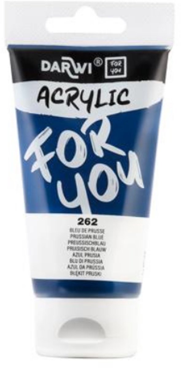 Darwi For You acrylverf 75 ml in tube pruisisch blauw