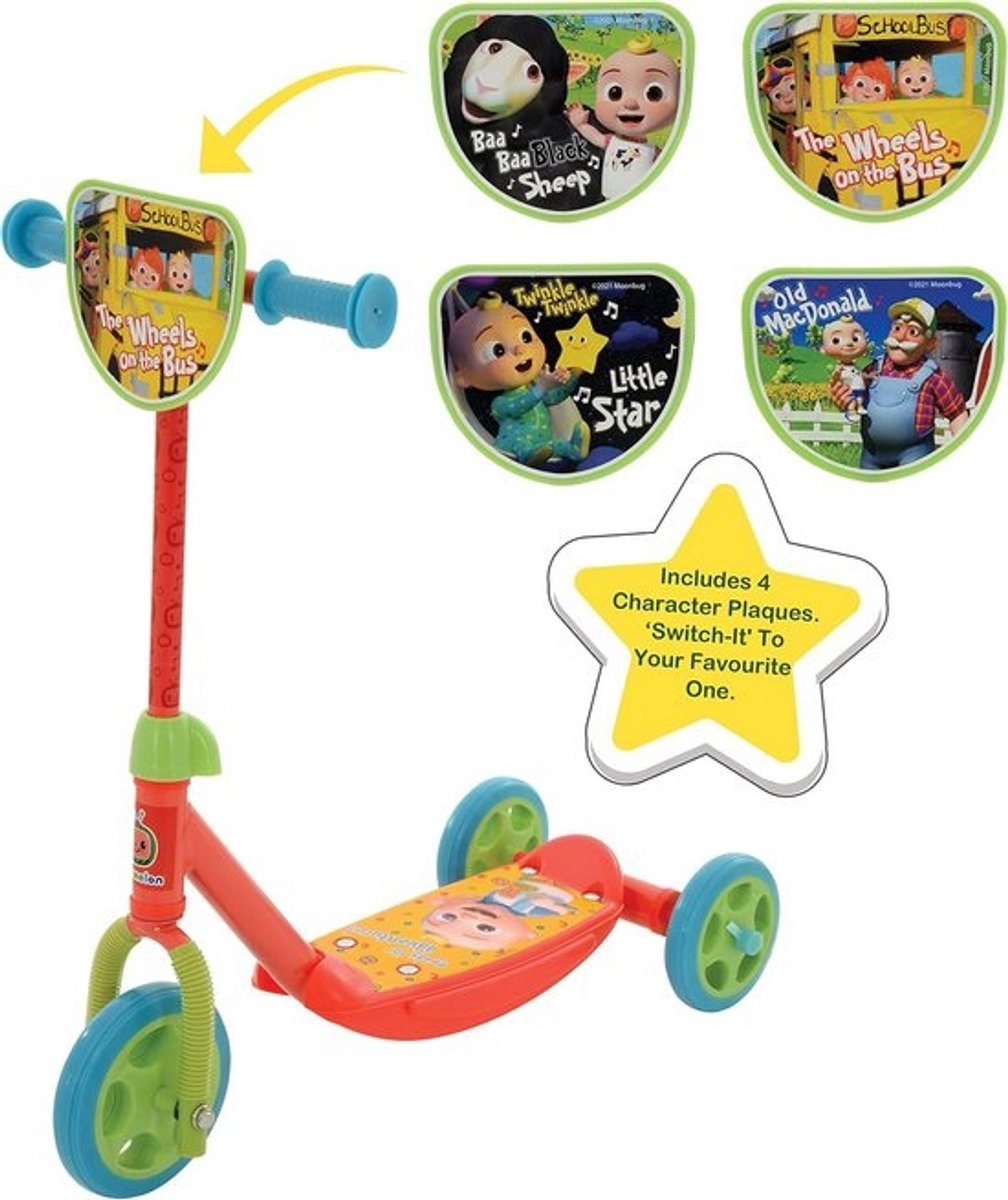 Multi Karakter Tri Scooter voor Kinderen - 57cm x 35cm x 67cm