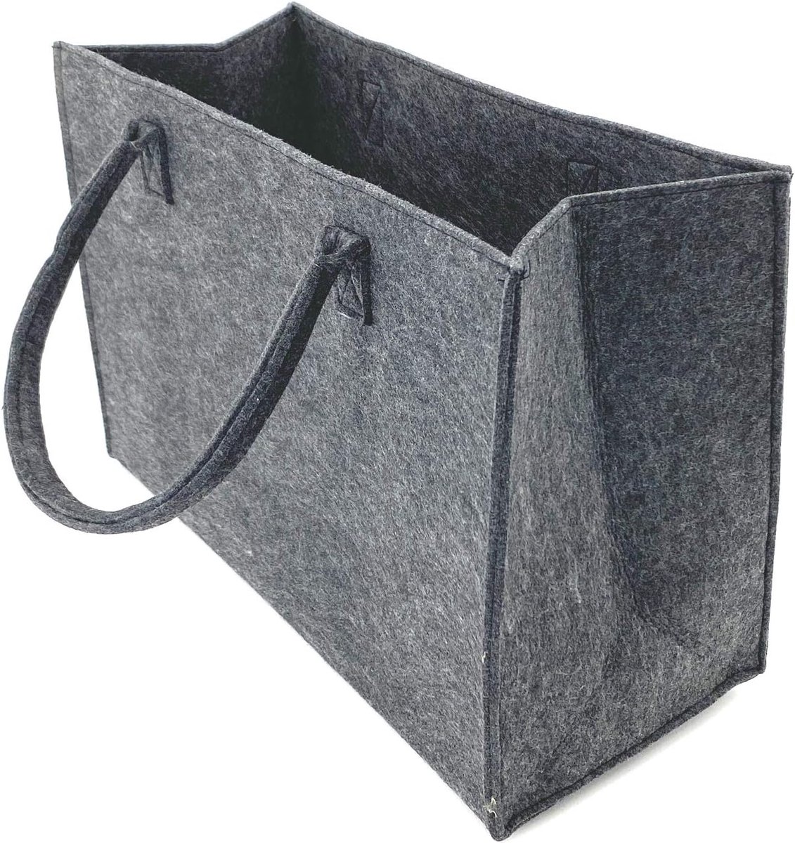 Tas van vilt, shopper, tas, vilt, boodschappentas, haardhoutmand, draagtas Type717, 45 x 30 cm