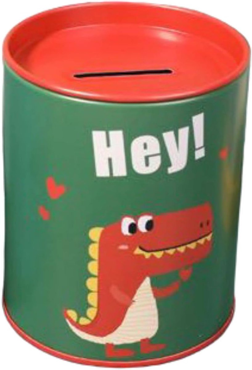Spaarpot voor kinderen, eenhoorn, originele spaarpot met deksel met diermotief, voordelig voor kinderen en nuttig als potlooddoos (draak Hey!)
