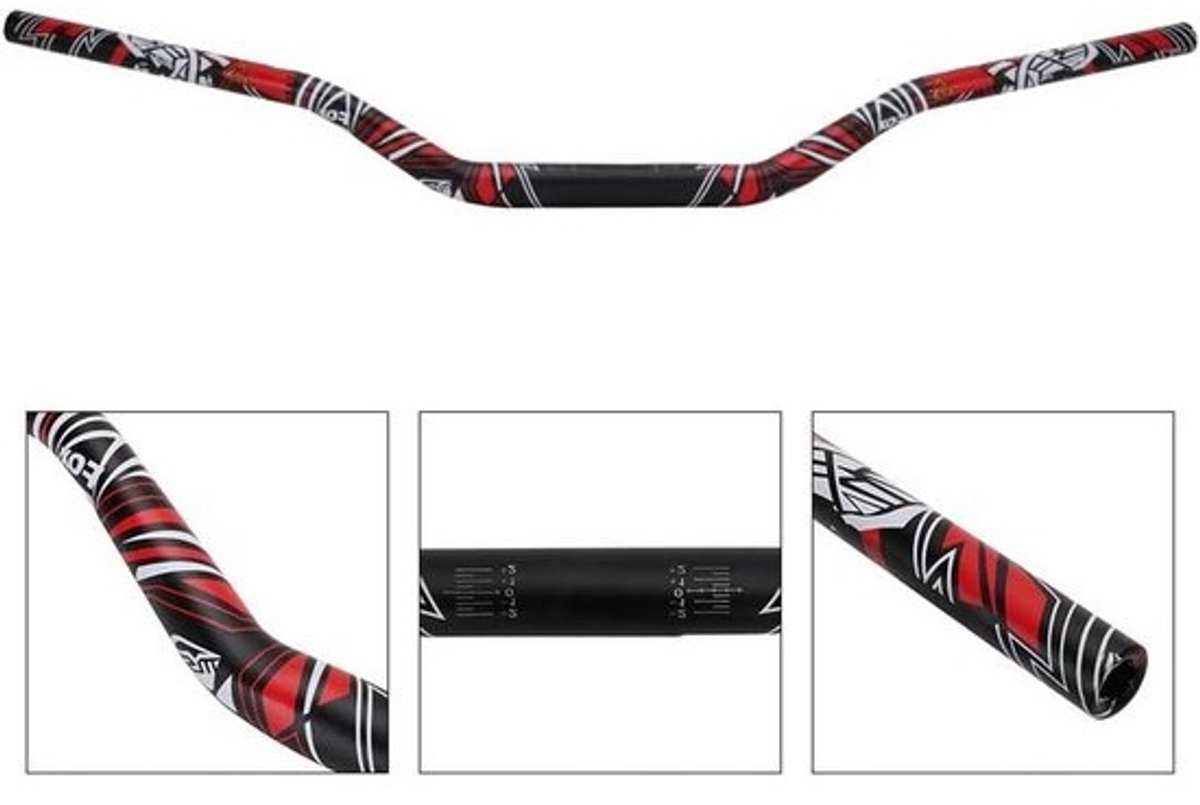 Motorfiets stuur - Fat Bar - Off-road rijden - Universele pasvorm - 28 mm klembereik - Blauw geel