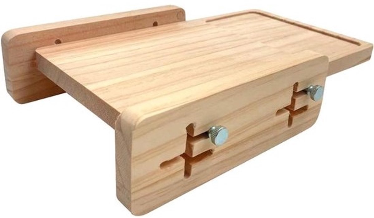 Brood Snijmachine - Brood Snijgeleider - Gelijkmatig Brood Snijden - Verstelbare Snijgids - 27 cm - Bruin