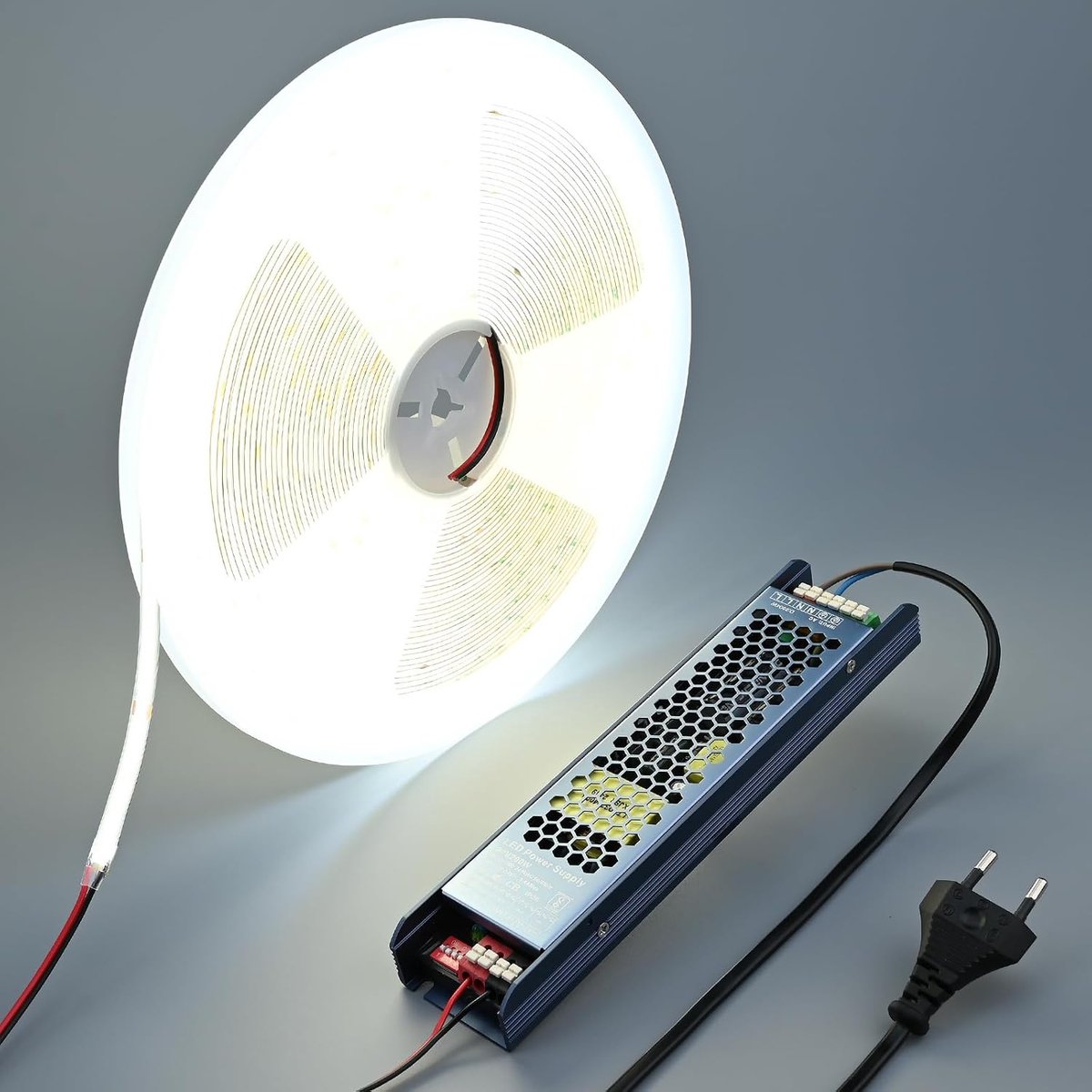 Constante Stroom IC COB LED Strip Lights 24V 20m met Transformator