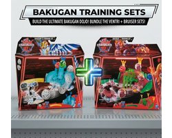 Bakugan Set of 2 Training Set Playset with Bruiser and Ventri Promo Mammal Clan