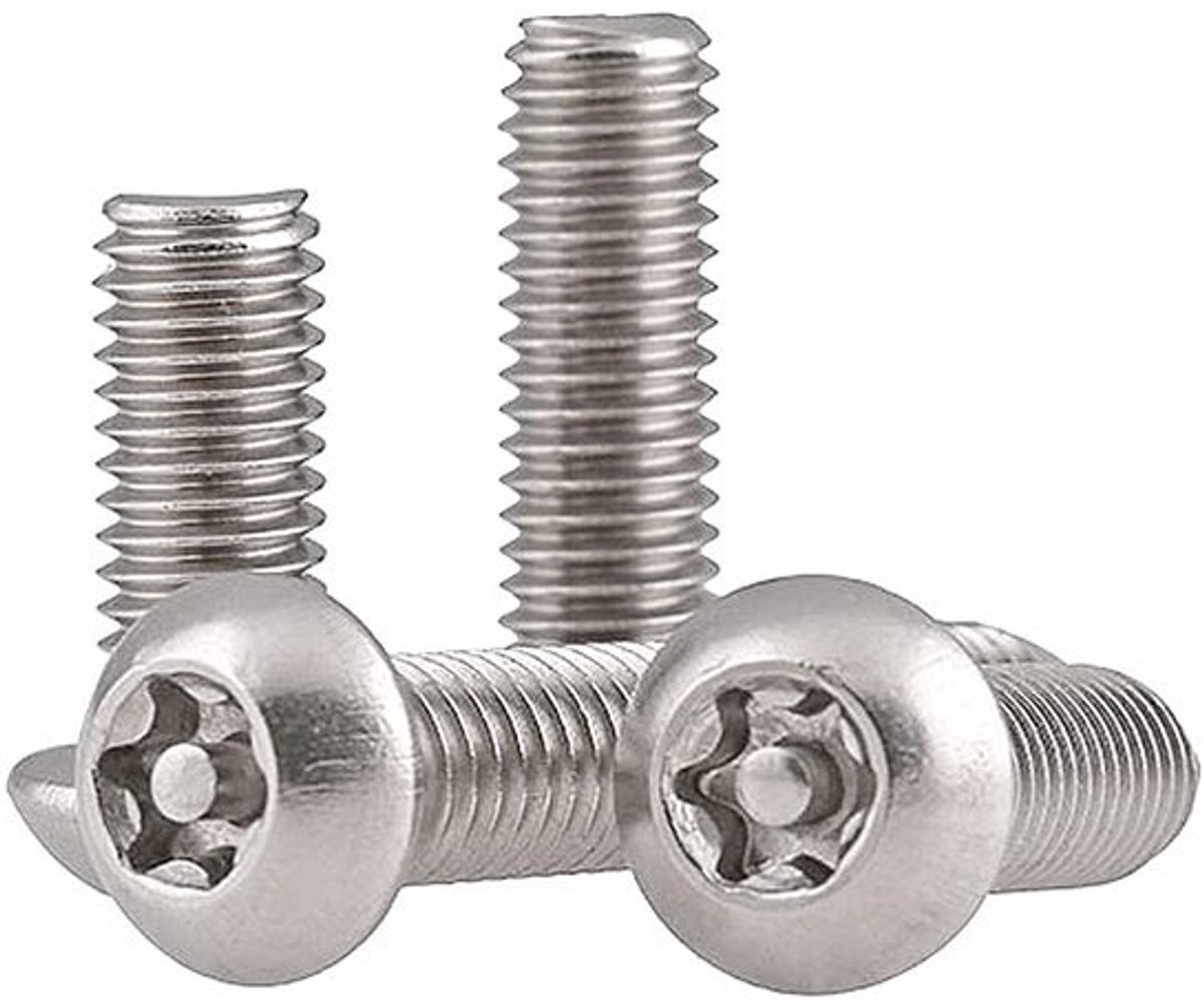 RVS Torx Veiligheidsschroeven Ronde Kop M5x20mm - Set van 10 Stuks - Anti Diefstal Machineschroeven