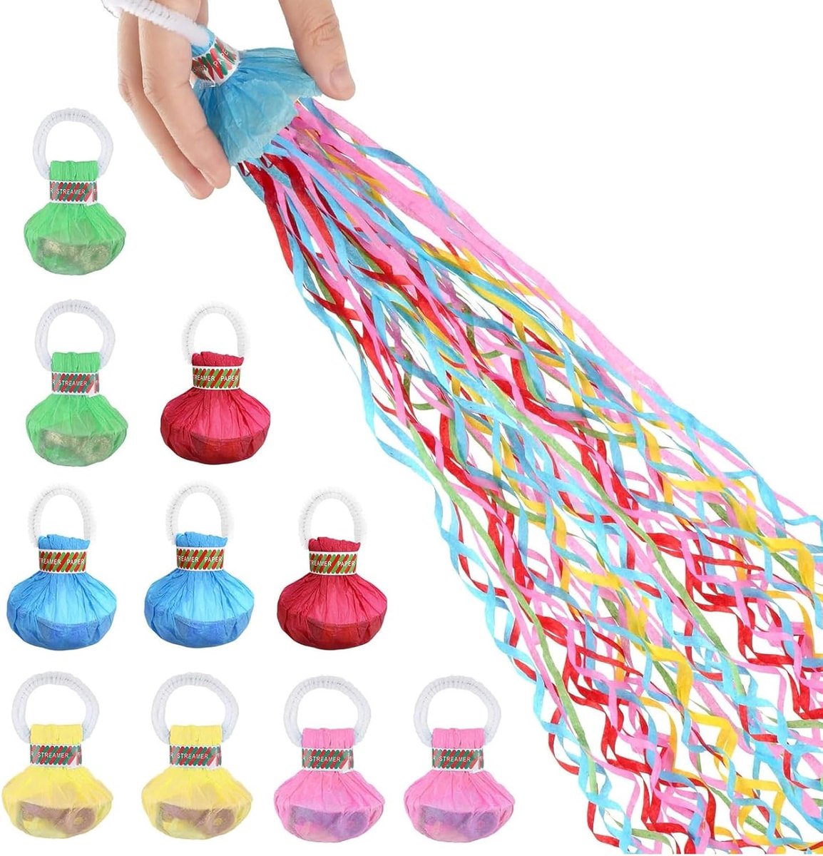 Worp-slingers 10 stuks - Handgemaakt - Feestelijke decoratie - Perfect voor verjaardagen - ShopVlot