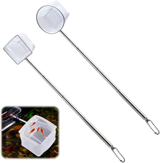 8/10 cm mini-schepnet voor aquarium, 2 stuks — afbeelding 5