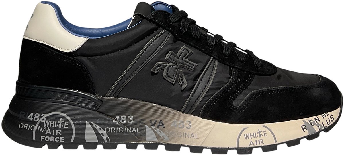 Premiata - Heren Lander Sneaker Zwart - Maat 43