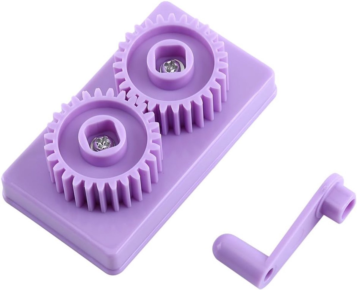 Dailygoods- Papiercrimper Paars - Quilling Tool - Kunststof - 7x4x4.5cm - Eenvoudig in gebruik - Voor mooie patronen - Quillingtool