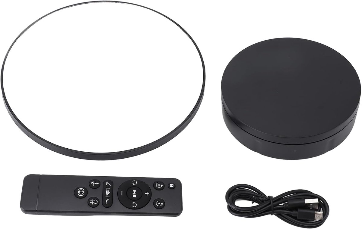 displaystandaard, 8,7 inch 22 lbs belasting elektronische draaitafel displaystandaard met afstandsbediening, roterende draaitafel voor productfotografie