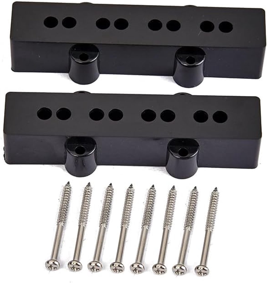 Elektrische Gitaar Open Pickup Cover Set Voor Brug & Hals Positie Voor J Bass Vervanging