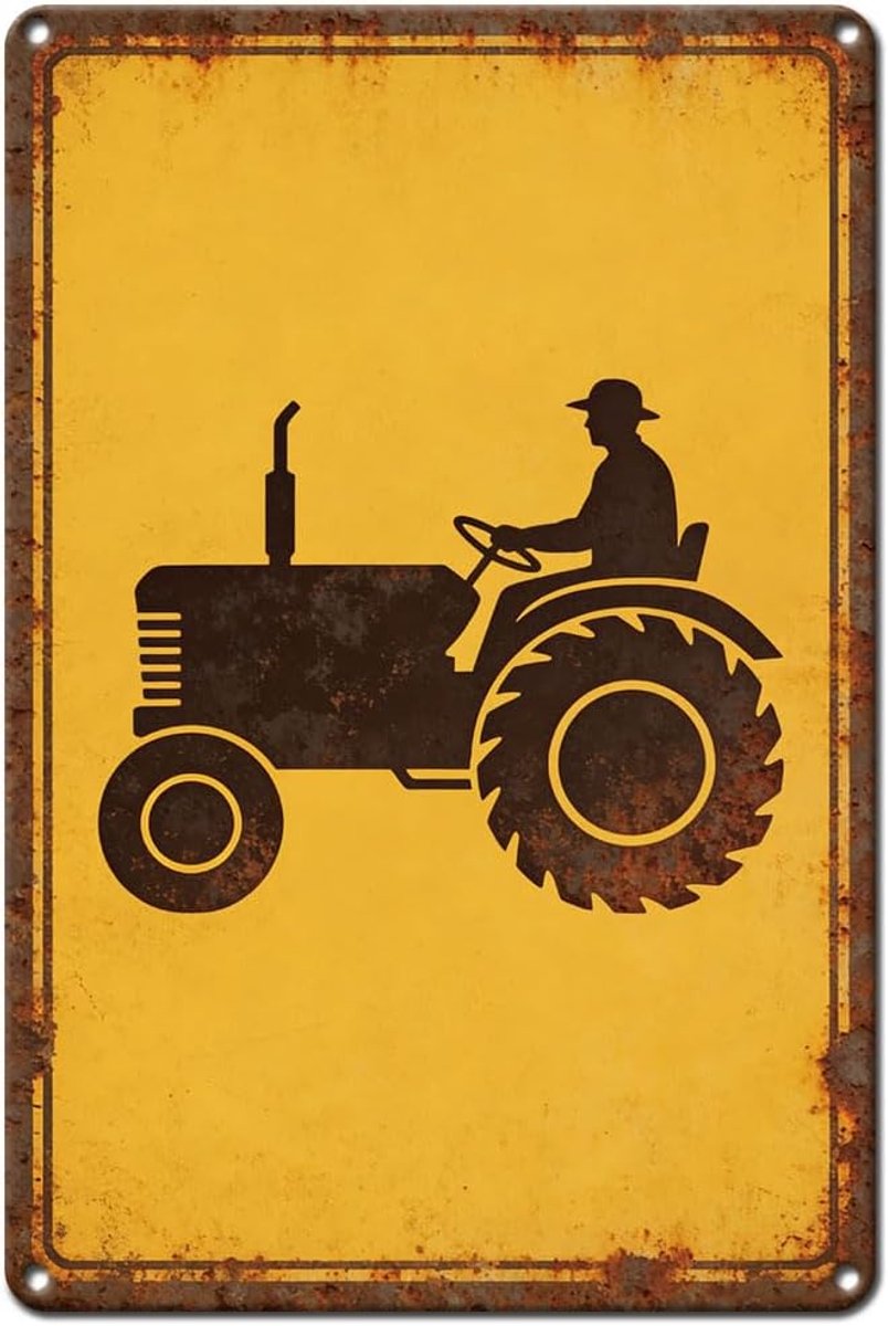 silhouet tinnen bord voor balkon vintage auto mens ijzer muurkunst decoratie pubs hotel metalen bord speciale gele achtergrond tuin keuken bars decor