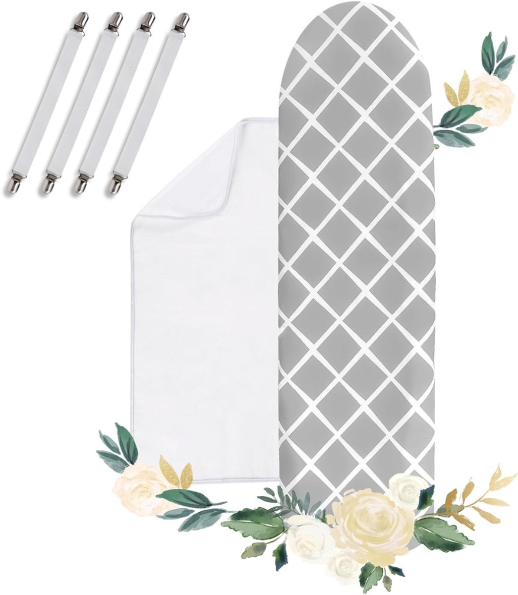 DailySupplies® Strijkplankhoes - Strijkplankhoezen - Strijkplankovertrek - Grijs