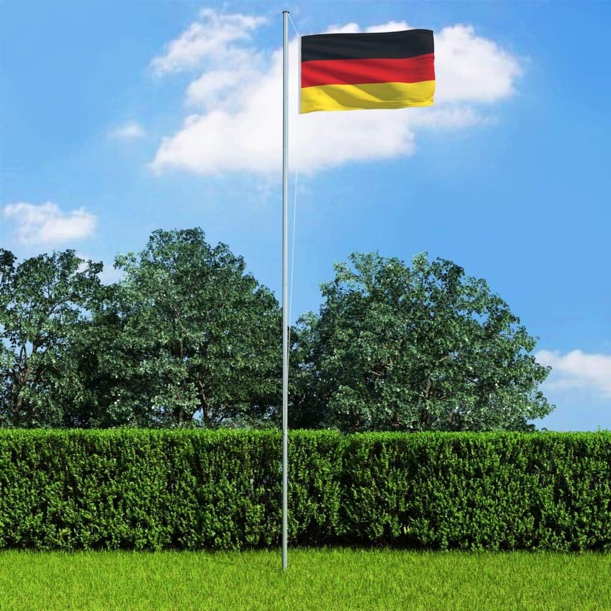 Vlag Duitsland 90 x 150 cm Vlag Mast Duitse nationale vlag Vlag Hijsvlag Hijssvlag Hijsvlag Telescopische Vlaggenmast Zwart Rood en Geel