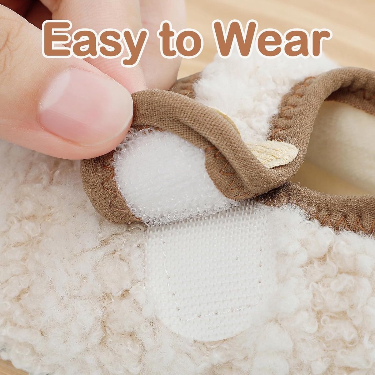 MATT KEELY Pantoffels voor baby's, blote voeten-schoenen, winter, indoor, jongens en meisjes, antislip, zacht, om te leren lopen, slippers