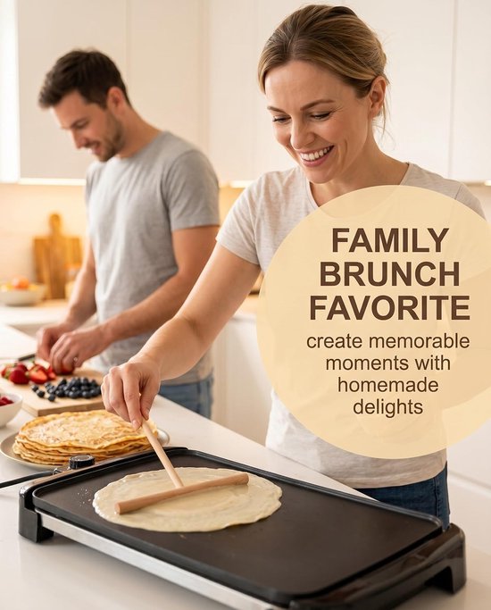 Spatels voor crêpes en pannenkoeken, deegdispenser, hark, strooier, keukengereedschap — afbeelding 5