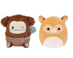 Squishmallows Bigfoot Benny + Zaine Tarsier 30cm knuffels – Set van 2