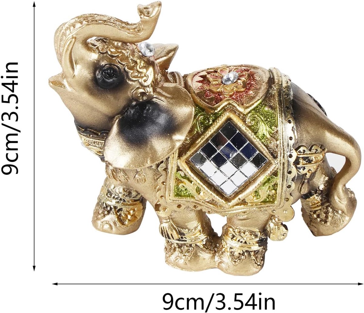 Shui Set, Chinese luck elephant figurine, decorative gift for home and office