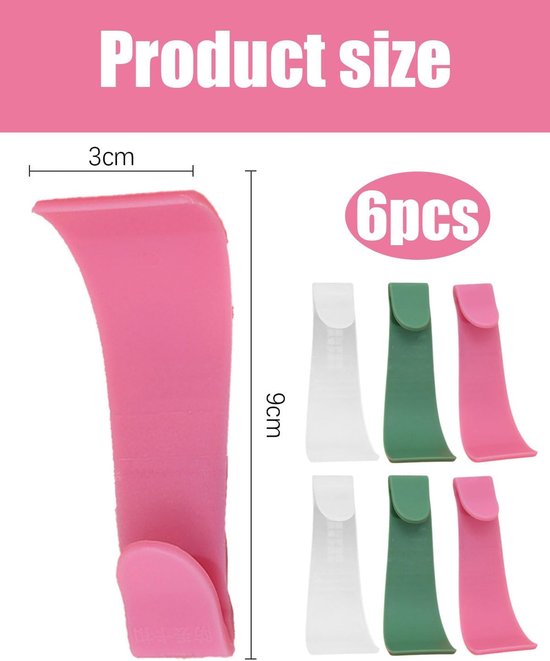 6 stuks speciale ontharingsschrapers voor hete was en Braziliaanse was, wenkbrauwspatel, gezicht en lichaam, ontharingsgereedschap met ergonomisch design, 3 kleuren — afbeelding 3