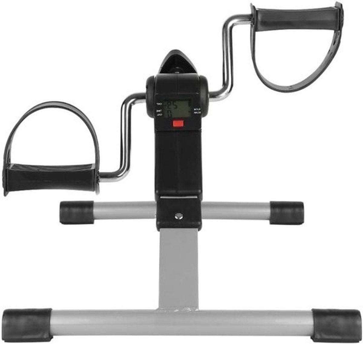 Opvouwbare pedaaltrainer - Mini hometrainer - Thuisconditie opbouwen - Instelbare weerstand - 35 cm hoog - Grijs