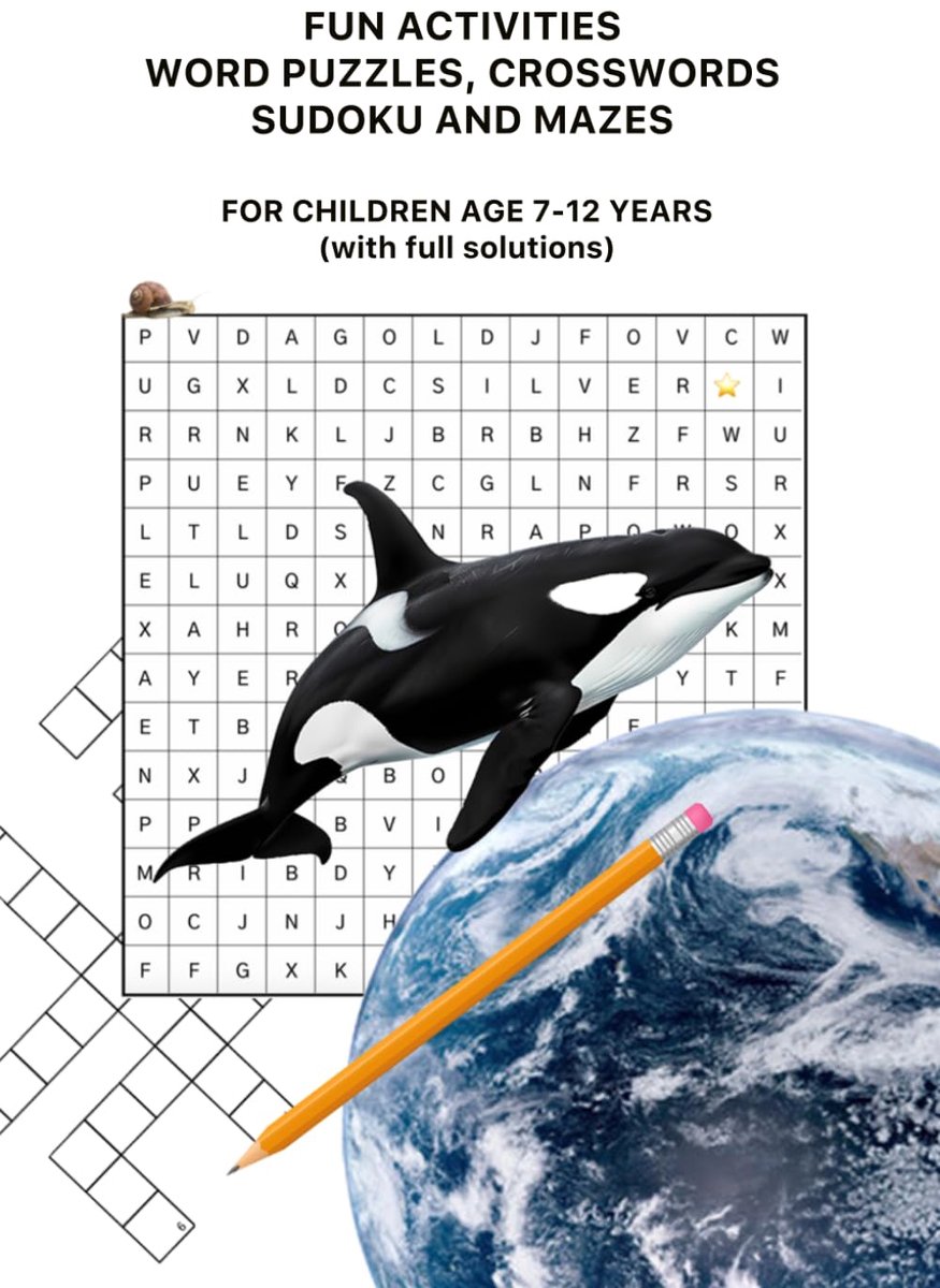 ACTIVITIES WORD PUZZLES, CROSSWORDS, SUDOKU AND MAZES: The Ultimate Travel Companion for Curious Kids