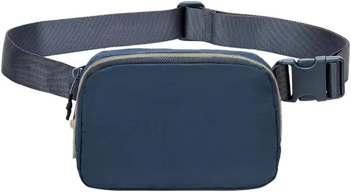 Heuptas, heuptas voor dames en heren, uniseks, waterdicht, kleine schoudertas, stijlvolle lichte crossbody tas, tas voor festival, outdoor, reizen, wandelen, hondentraining, blauw, Einheitsgröße