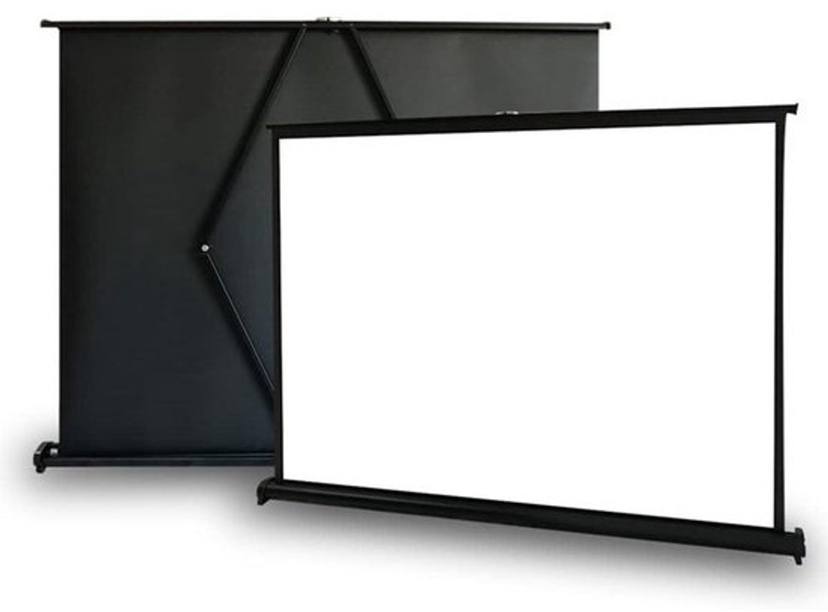 Projectiescherm Bureau - Filmscherm Draagbaar - Thuisbioscoop Creëren - Snel Uitschuifsysteem - 30 Inch 4:3 - Wit