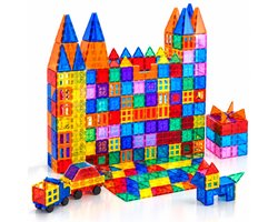 Magna Minds - Magnetic Tiles - Magnetisch Speelgoed - 100 stuks - Constructie speelgoed - Magnetische tegels - Montessori speelgoed - Magnetic toys - Magnetische bouwstenen - Speelgoed Kinderen