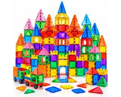 Magna Minds - Magnetic Tiles- Magnetisch Speelgoed – 120 stuks - Constructie speelgoed - Magnetische tegels - Montessori speelgoed - Magnetic toys - Magnetische bouwstenen - Speelgoed Kinderen