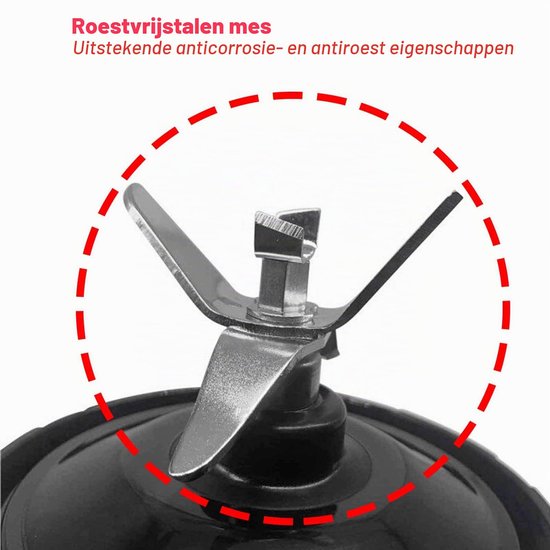 Blender mes - 7 vinnen - Roestvrij staal - Vervangingsonderdeel — afbeelding 4