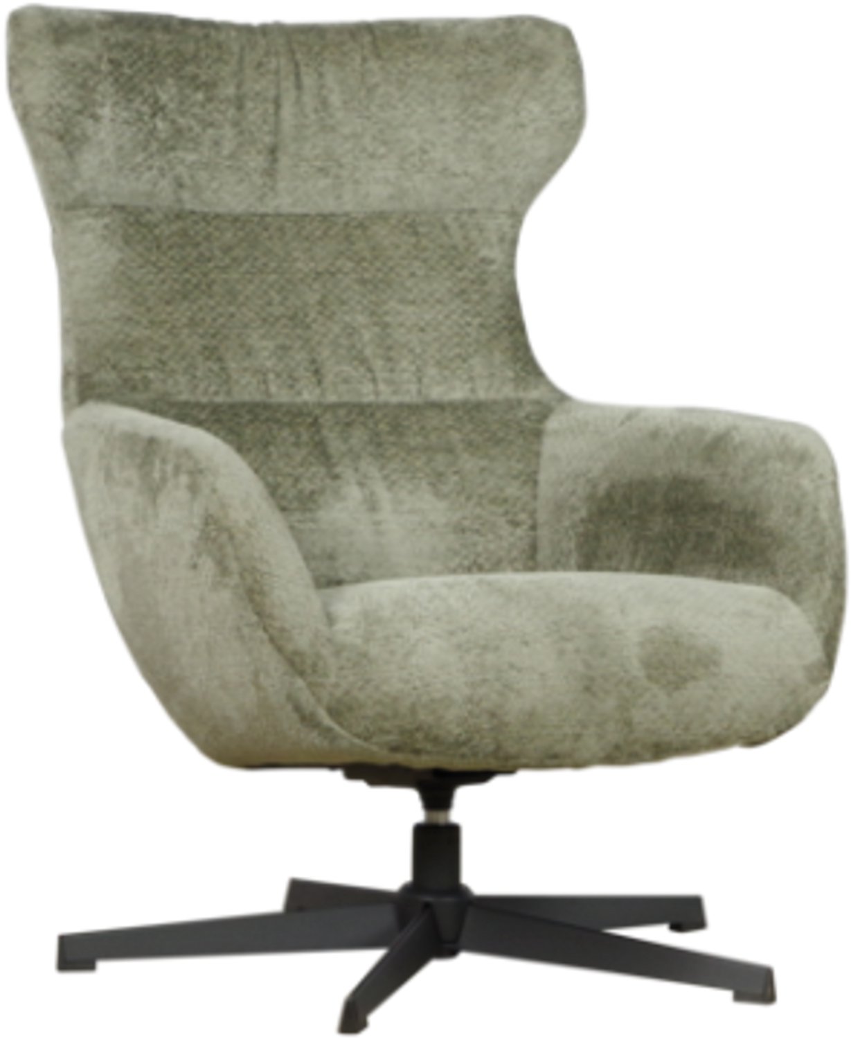 Meubelplaats Draaifauteuil Foss stof Movie Taupe 12 met hoge rug
