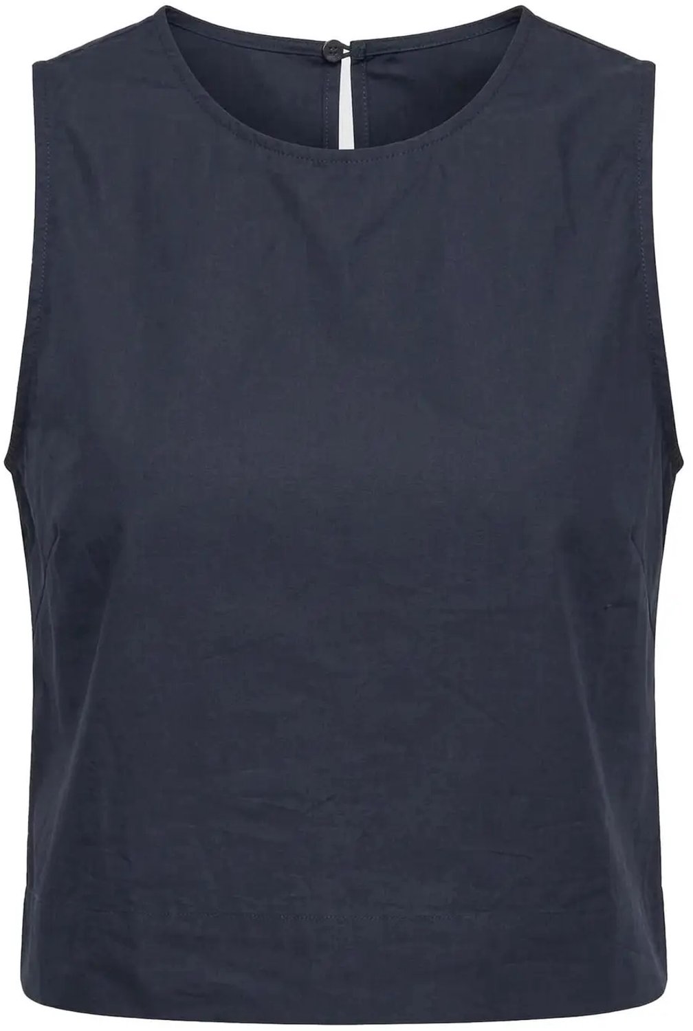 Poplin Tanktop Dames Urban Classics Blauw