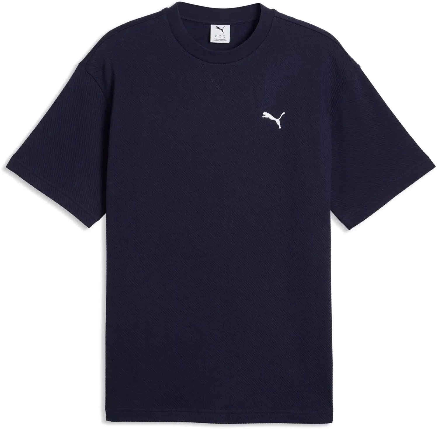 T-shirt met stikseldetails Puma Blauw