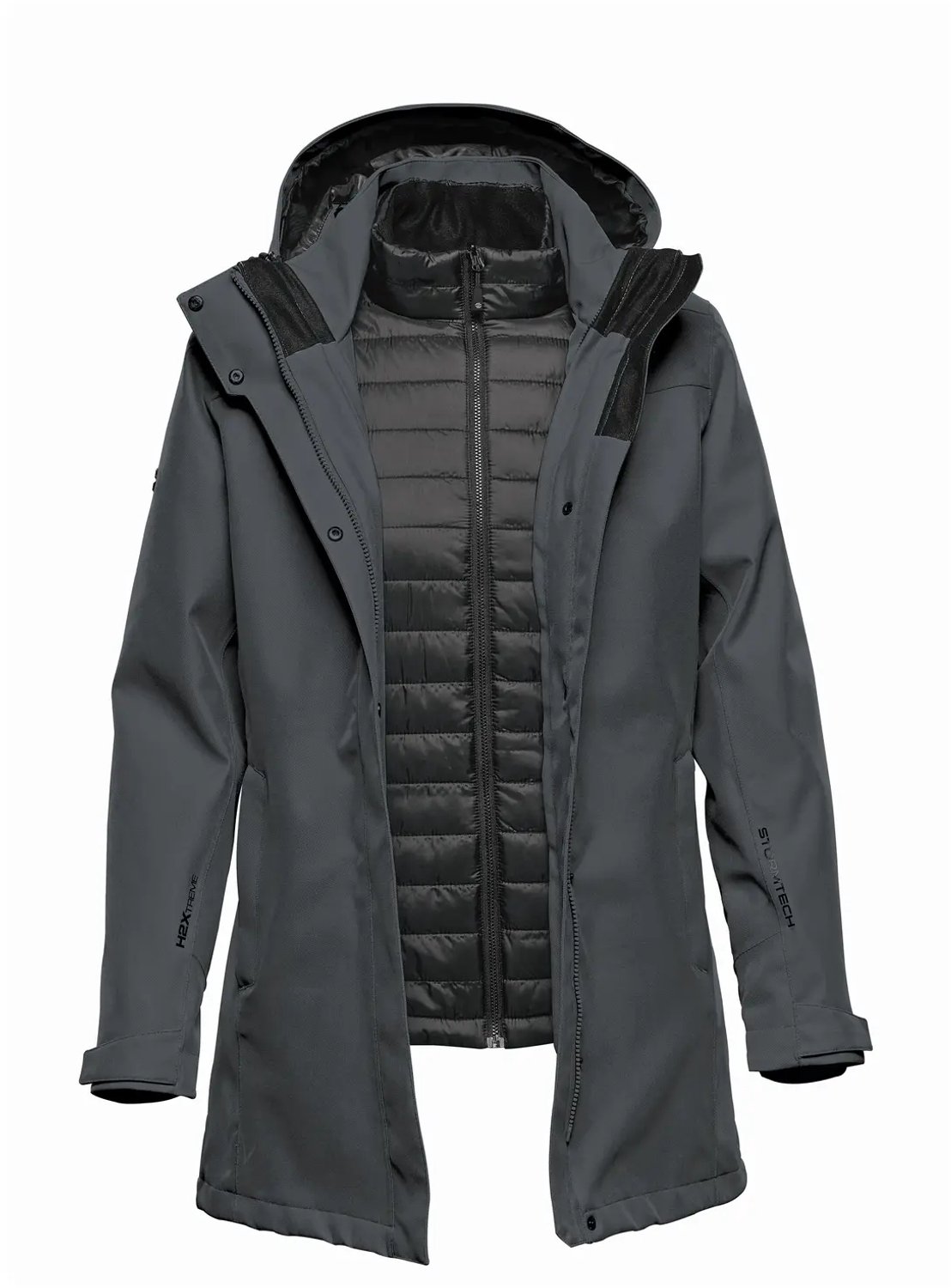3-in-1 parka voor dames Stormtech Charcoal Twill