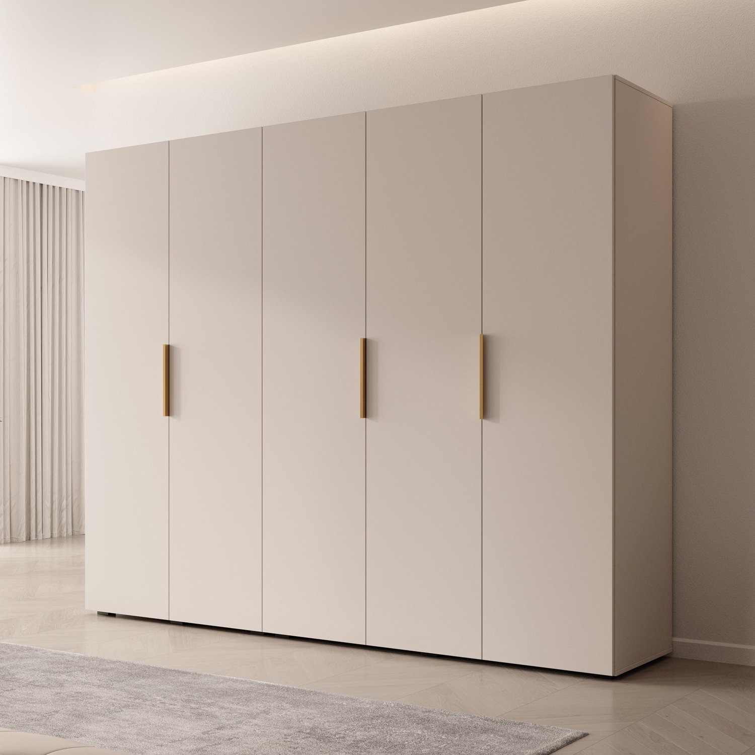 MEUBELLA Kledingkast Marquesa - Beige - 250 cm