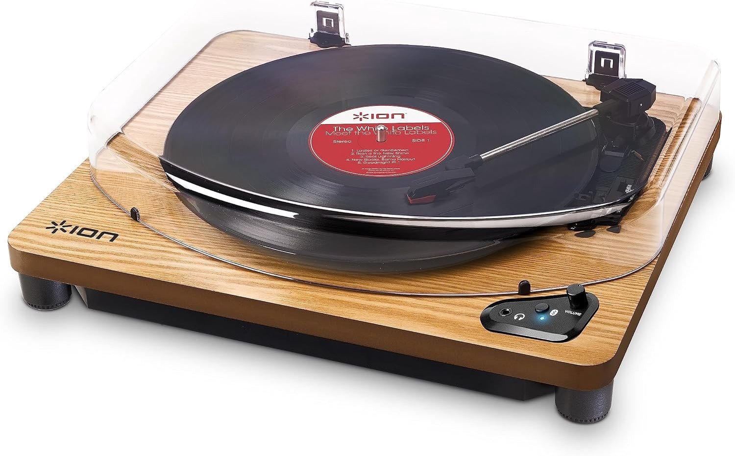 Audio Platenspeler - Natuurlijk Hout - - Bluetooth Draaitafel met USB-uitgang voor Vinyl Conversie