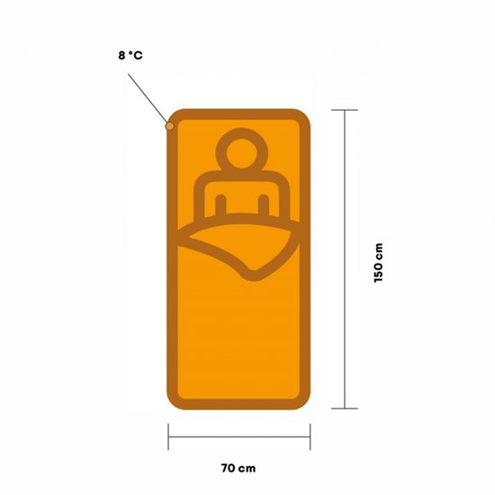 Kampa Eenhoorns Slaapzak voor Kinderen 700 x 175 x 10 mm — afbeelding 2