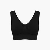 cfab - Comfy Bra - Zwart, XL - BH Zonder Beugel Voorgevormd - Ondergoed - Naadlos
