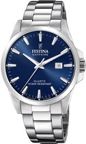 Festina F20024/3 Classics Heren Horloge Blauwe Wijzerplaat Staal