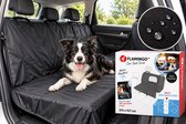 Flamingo Beschermdeken voor Auto "Coda" – Zwart – 214 x 147 cm – Extra Grote Waterafstotende Achterbankbeschermer voor Honden