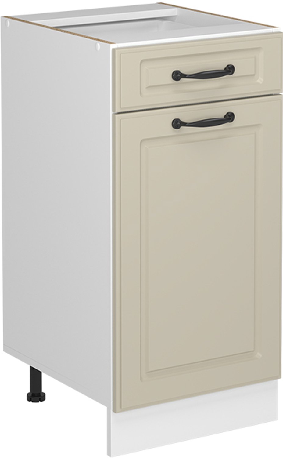 Vicco Keukenonderkast R-Line, Zand landelijk/Wit, 40 cm zonder werkblad