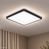 B.K.LICHT - LED Plafonniére - zwart - led paneel - plafondlamp - l: 29.3cm - 4.000K - 2.400Lm - 18W