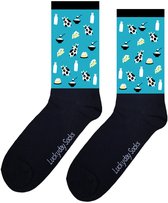 Verjaardag cadeautje voor hem en haar - Koe melk kaas sokken - Kaas sokken - Leuke sokken - Vrolijke sokken - Luckyday Socks - Sokken met tekst - Aparte Sokken - Sokken waar je vrolijk van wordt - Maat 36-40