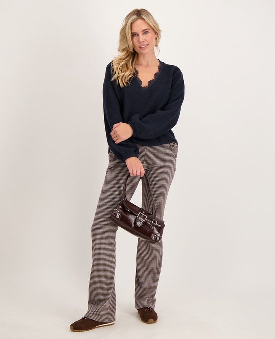 Je m'appelle Dames Broek Flared fit Met stretch - Rood - Maat M